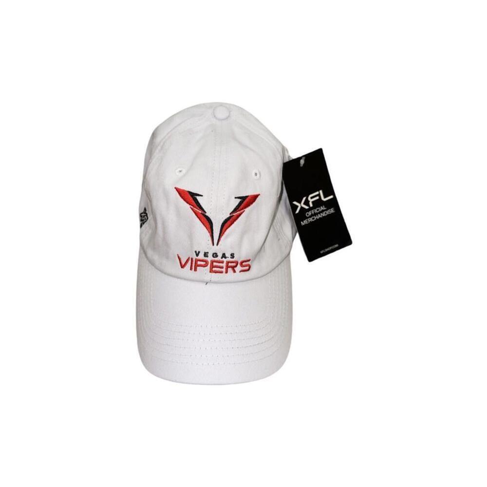 XFL Vegas Vipers Official Football Snapback Hat Cap Brand New With Tags White